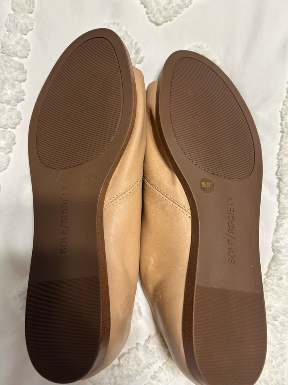 Sole Society Beige Open-Toe D'Orsay Sandals - Picture 4 of 6